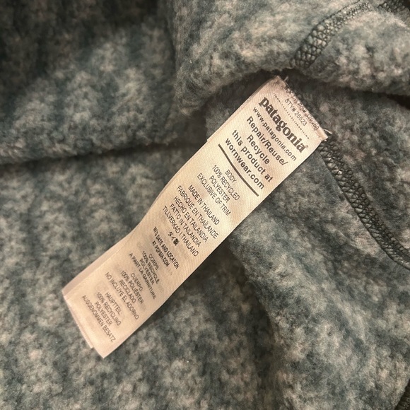 MENS 🌲 PATAGONIA Better Sweater 1/4 zip Pullover Pine Knit Northern Green Large - Picture 6 of 7